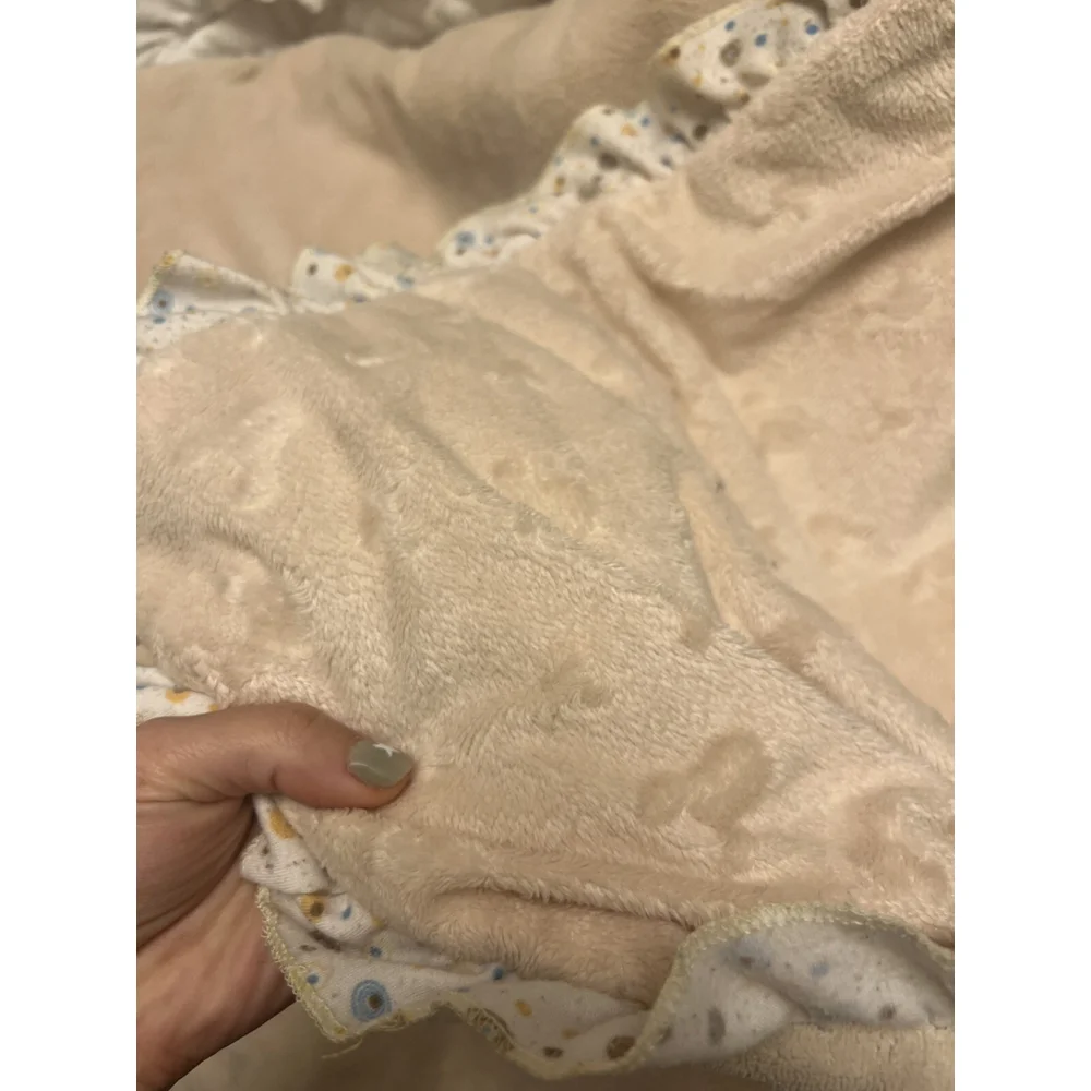 Baby Blanket Mickey Head Print With Hat And Tie - Warm-Cream Color- Used